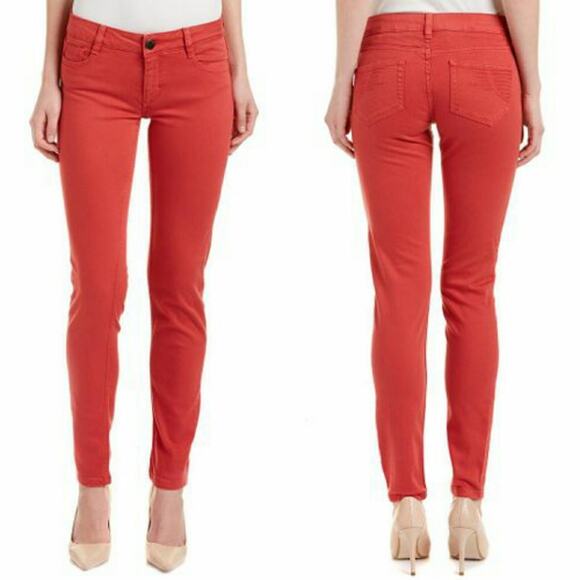 Maje Red Jaw Tomette Skinny Leg in Red Size 26 - Picture 1 of 10